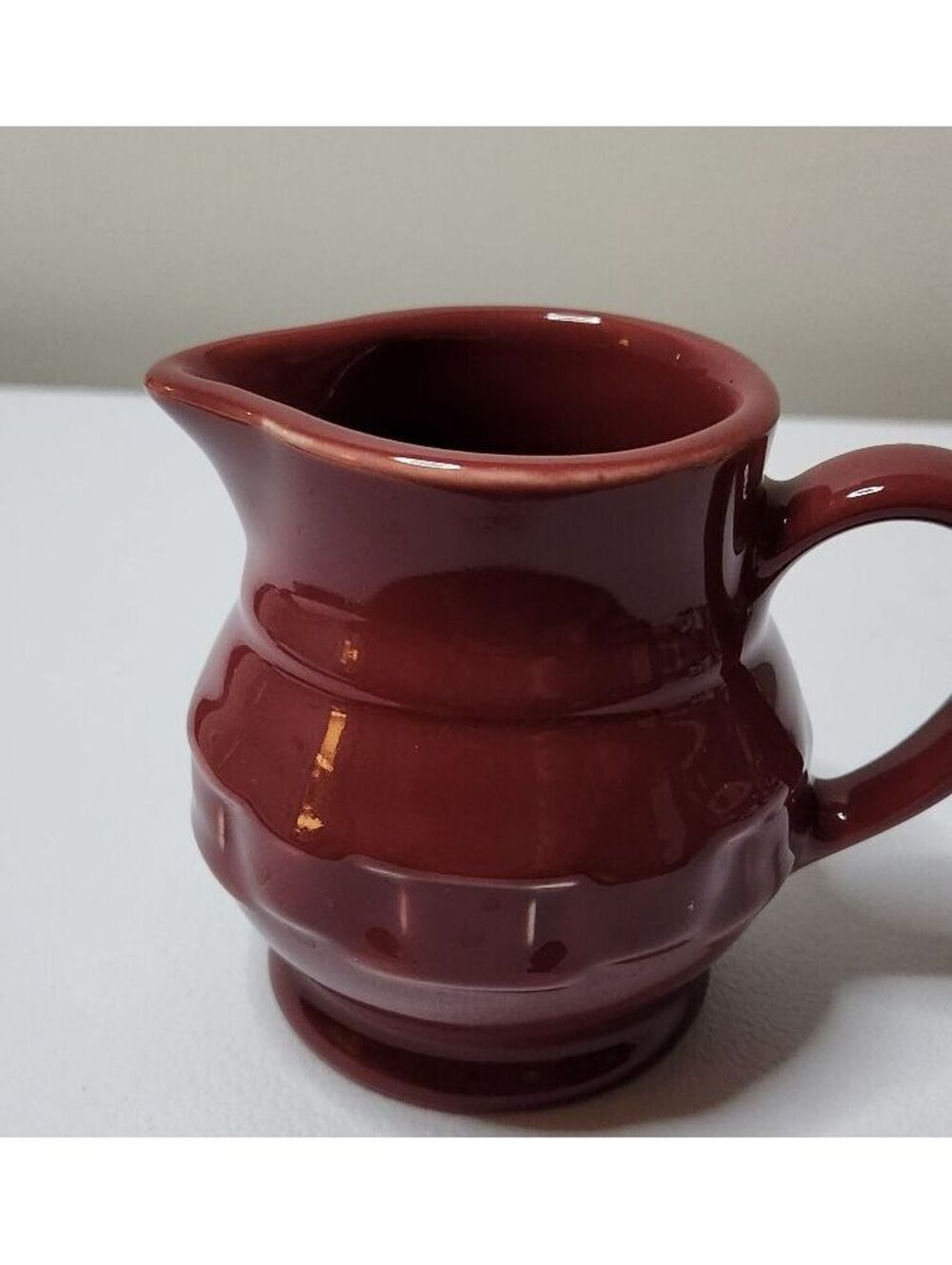 Longaberger Pottery Woven Traditions Creamer Pitcher in Paprika